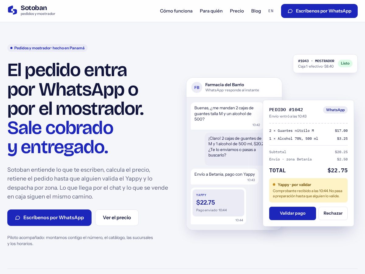 Landing-page snapshot of sotoban.com