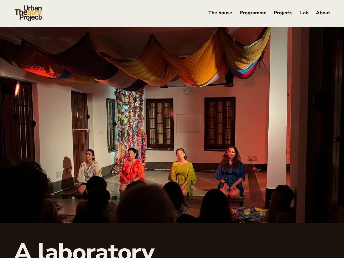 Landing-page snapshot of theurbantheatreproject.com