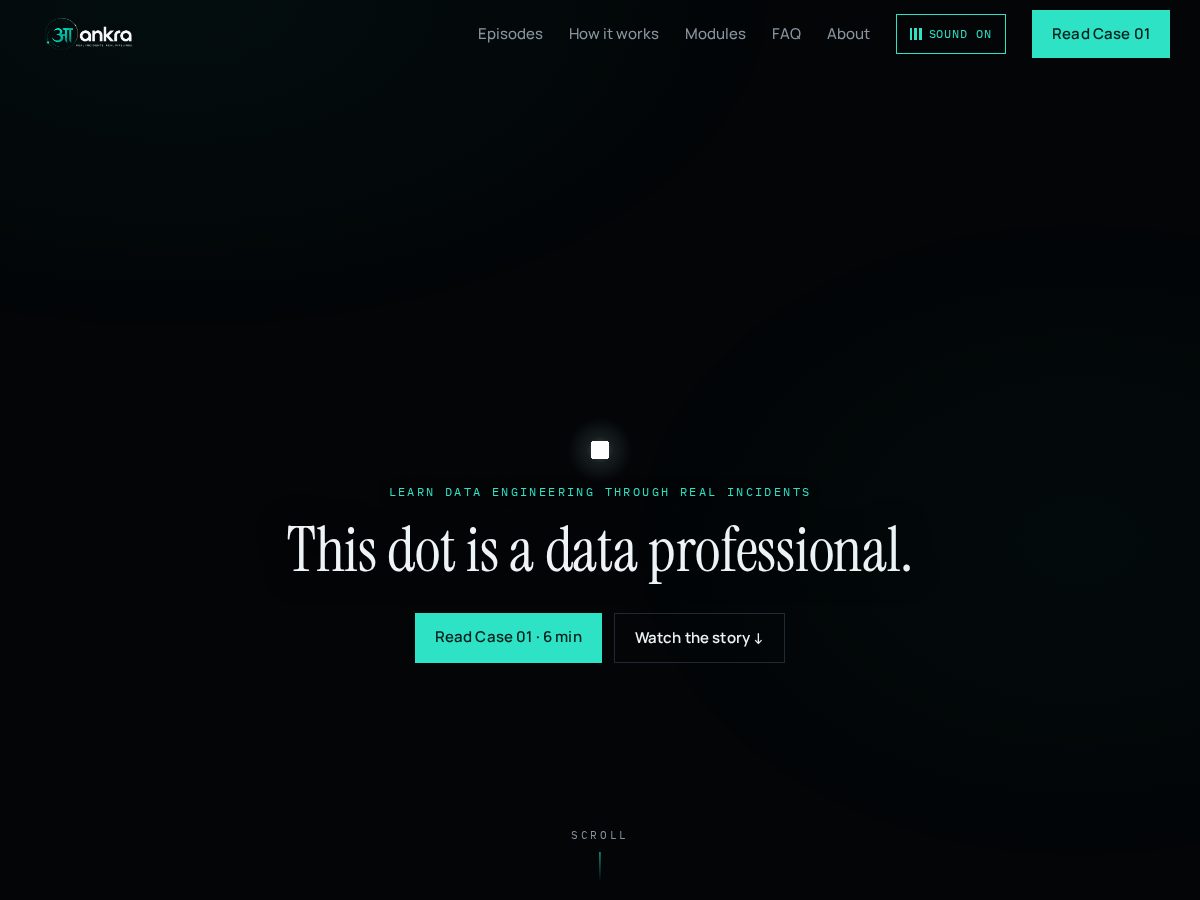 Landing-page snapshot of aankra.com