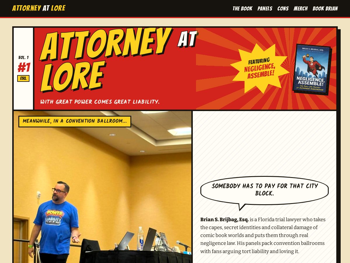 Landing-page snapshot of attorneyatlore.com