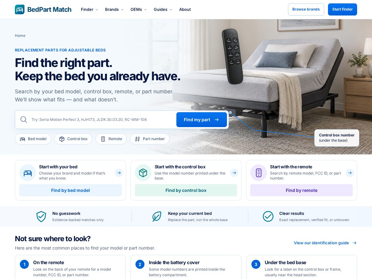 Landing-page snapshot of bedpartmatch.com