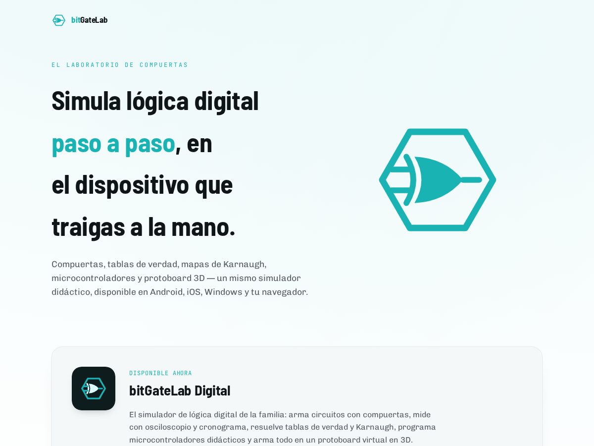 Landing-page snapshot of bitgatelab.app
