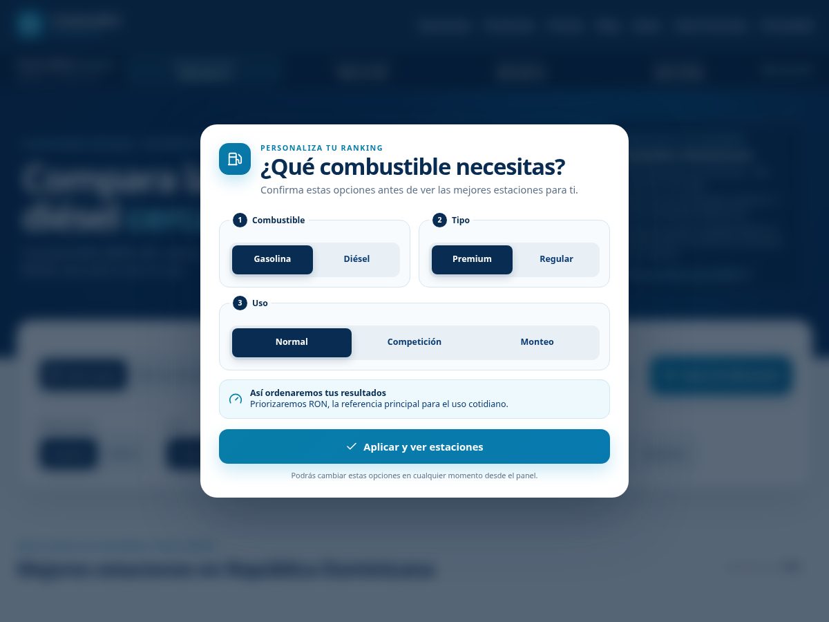Landing-page snapshot of calidadcombustibles.com