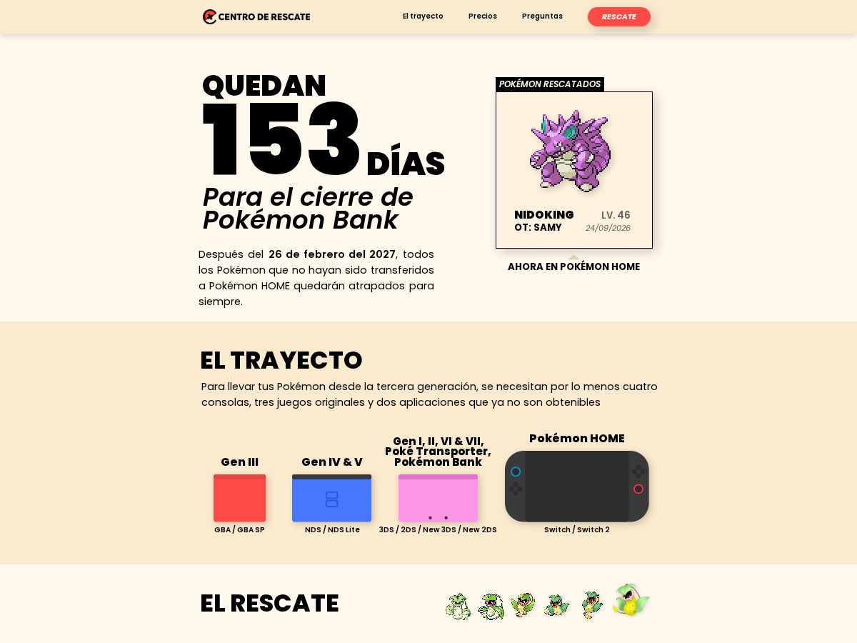 Landing-page snapshot of centroderescate.org