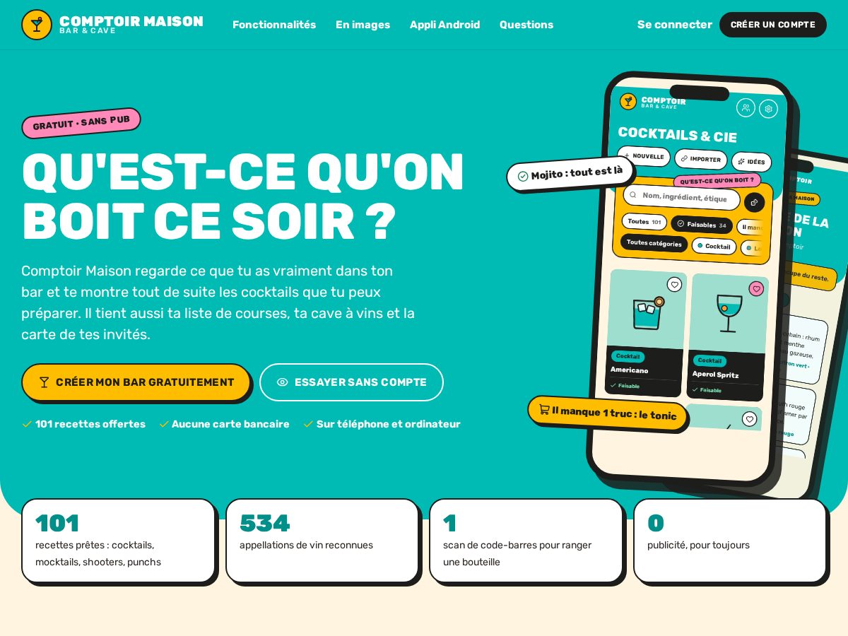 Landing-page snapshot of comptoirmaison.com
