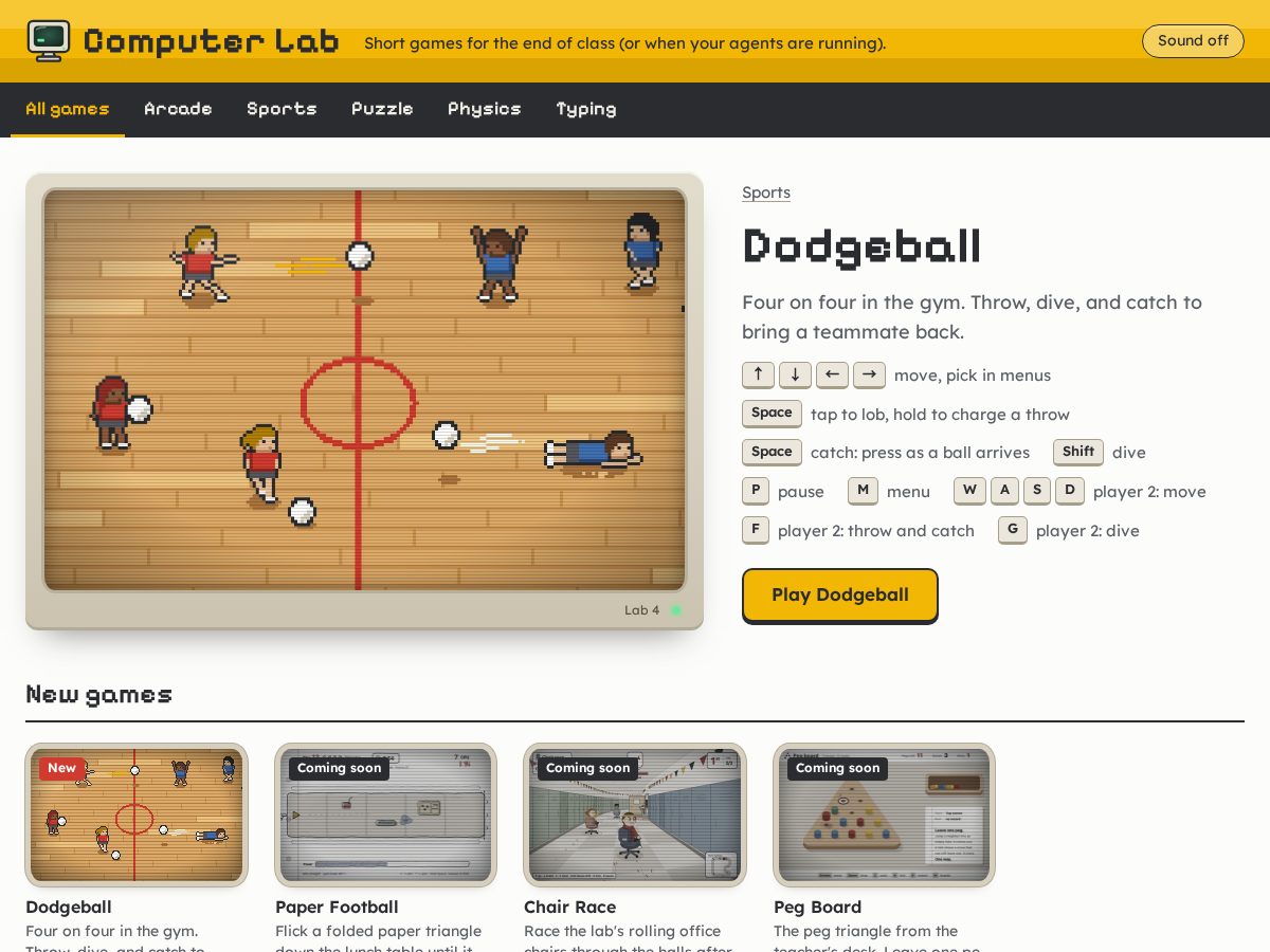 Landing-page snapshot of computerlab.fun