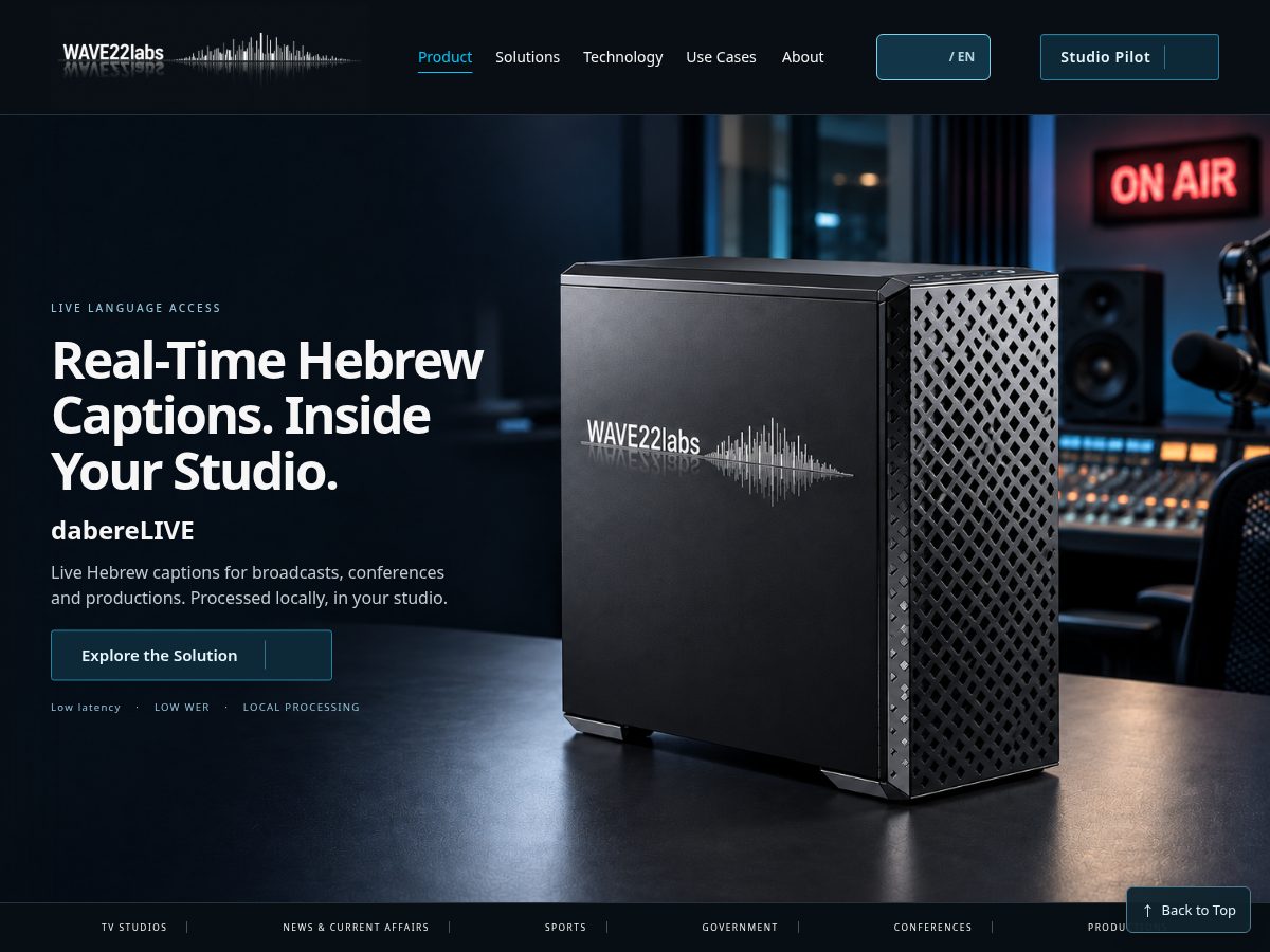 Landing-page snapshot of dabrelive.com