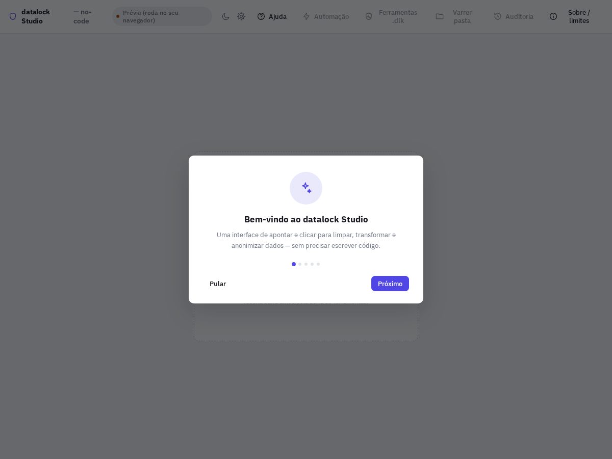 Landing-page snapshot of datalock-studio.tech