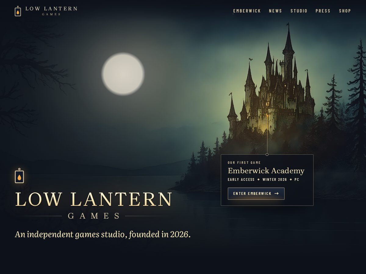 Landing-page snapshot of emberwickacademy.com