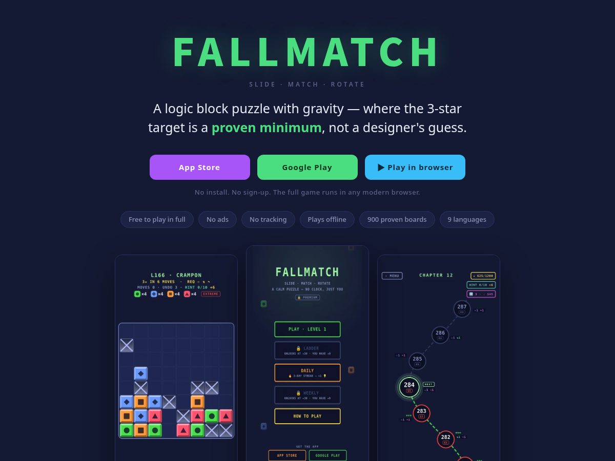 Landing-page snapshot of fallmatch.app