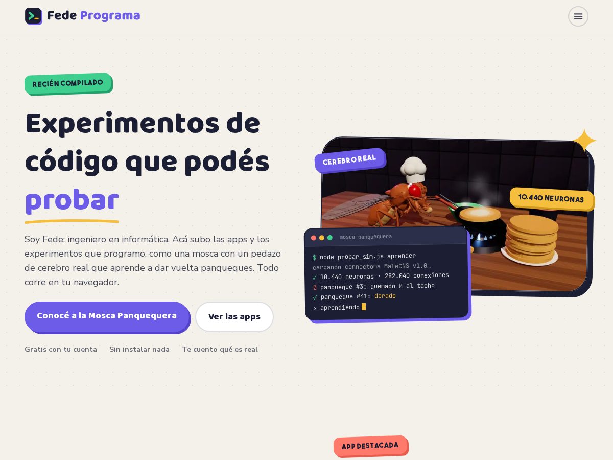 Landing-page snapshot of fedeprograma.com
