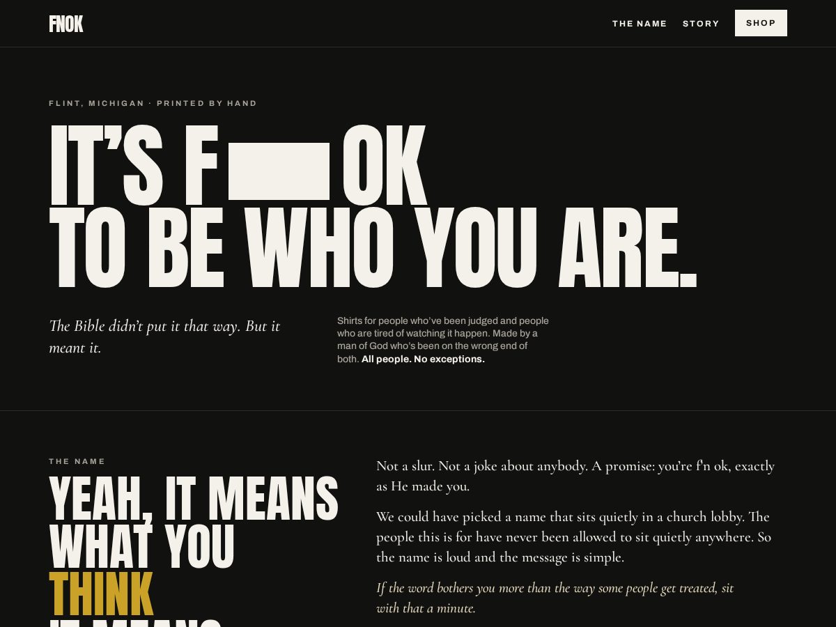 Landing-page snapshot of fnok.org