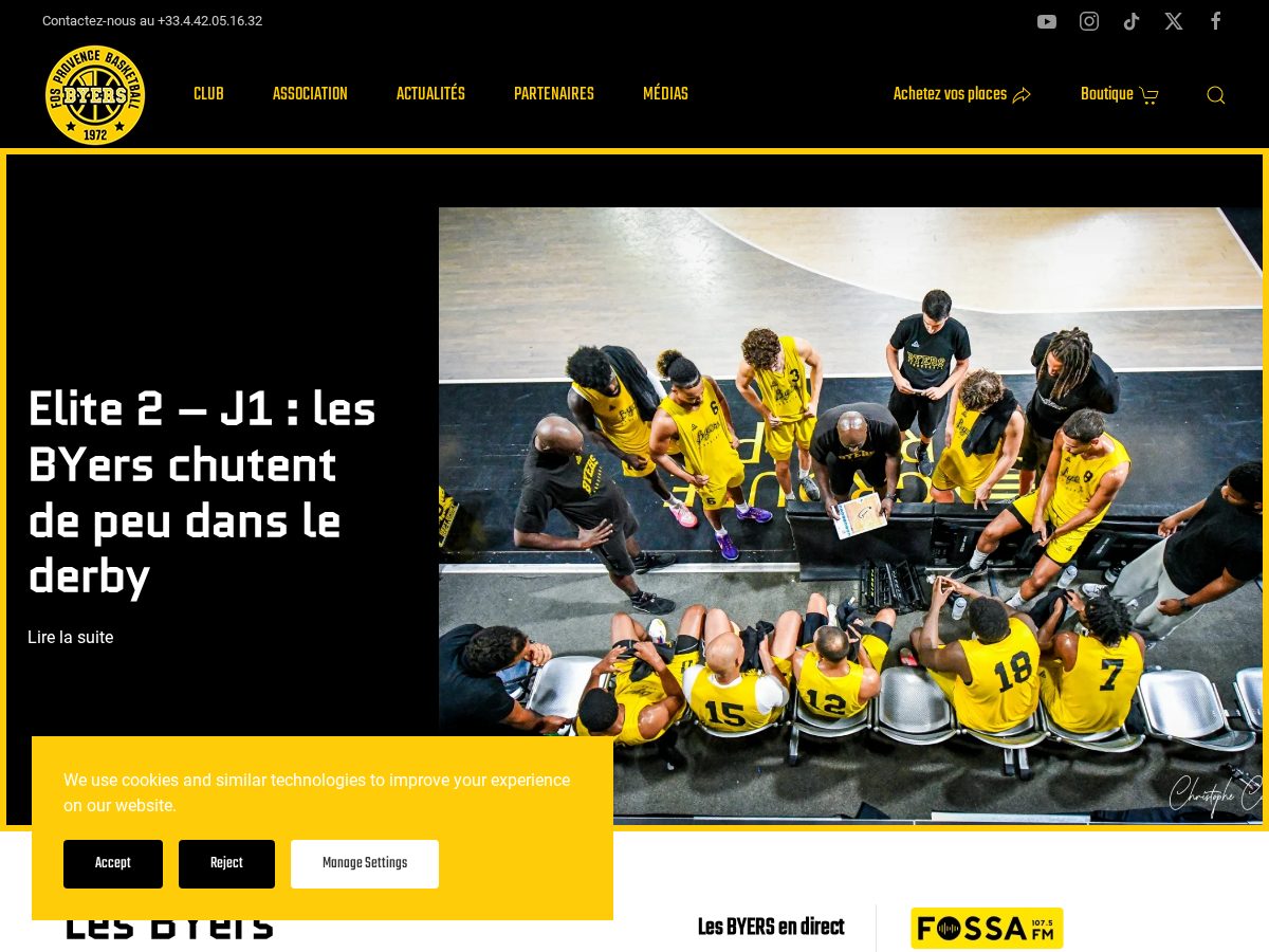 Landing-page snapshot of fosprovencebasket.com