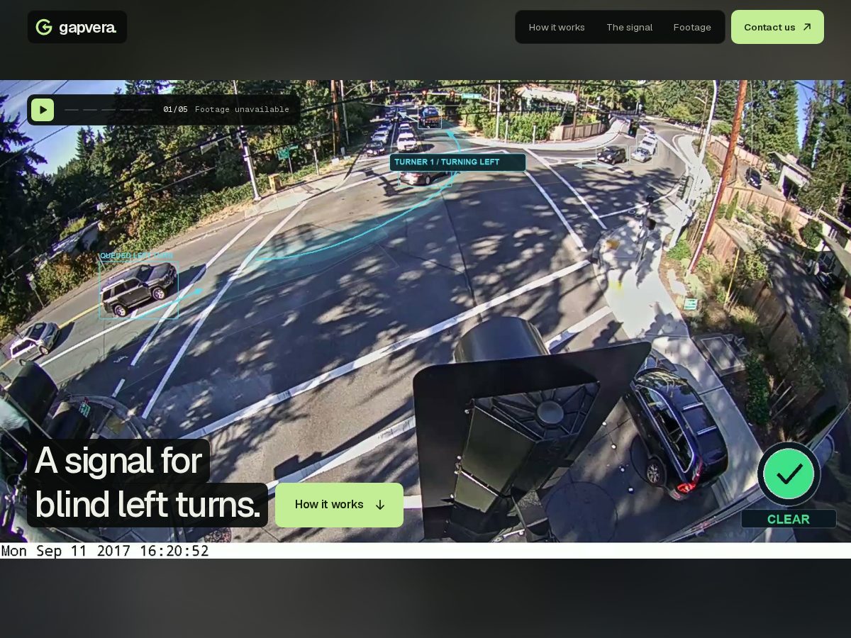 Landing-page snapshot of gapvera.com