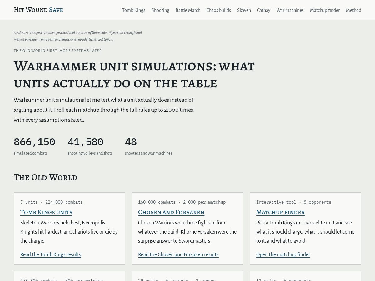 Landing-page snapshot of hitwoundsave.com