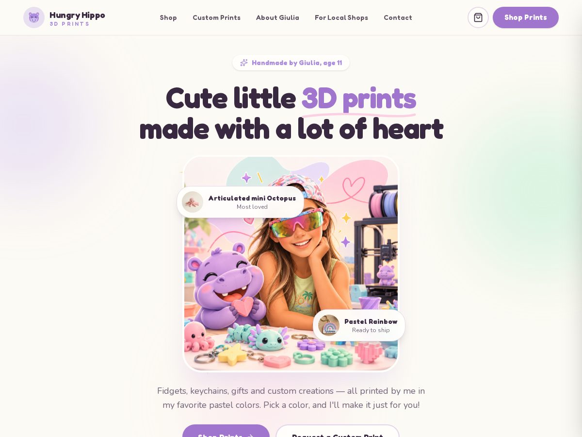 Landing-page snapshot of hungryhippo.shop
