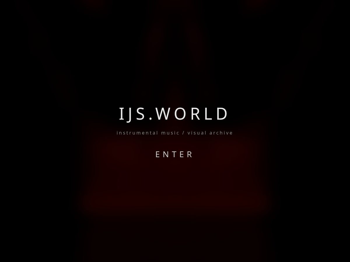 Landing-page snapshot of ijs.world