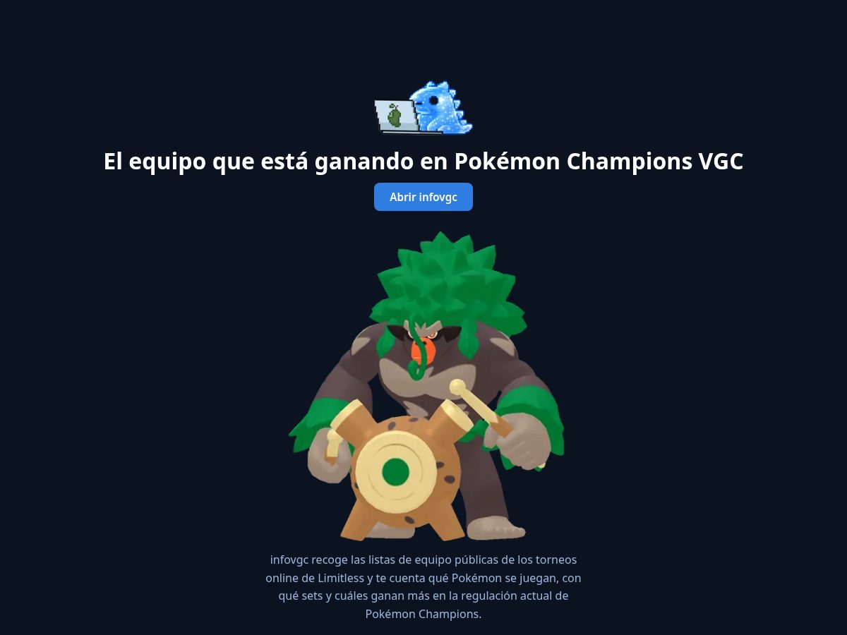 Landing-page snapshot of infovgc.com