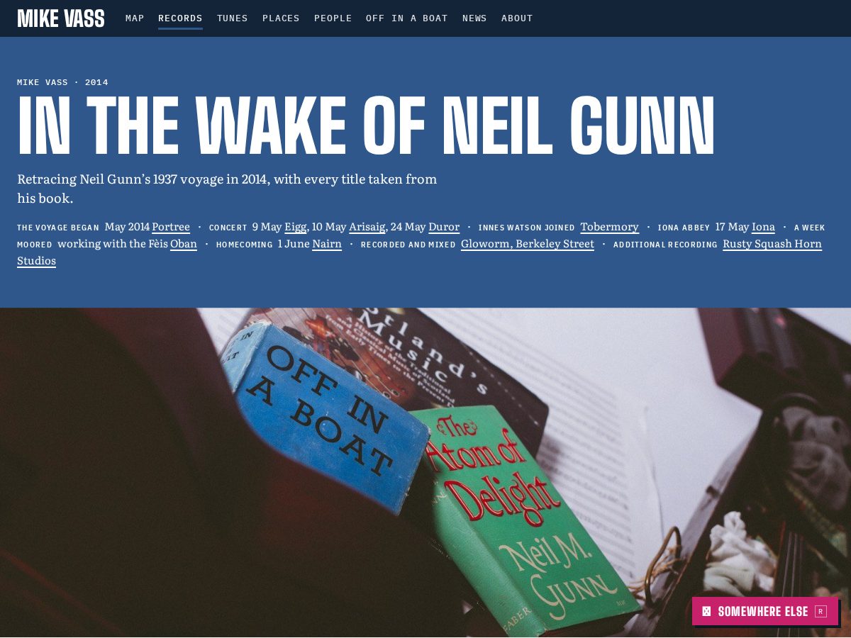 Landing-page snapshot of inthewakeofneilgunn.com