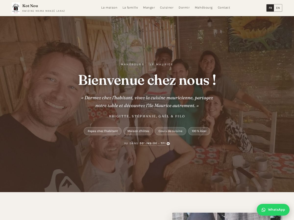 Landing-page snapshot of kwizinemama.com