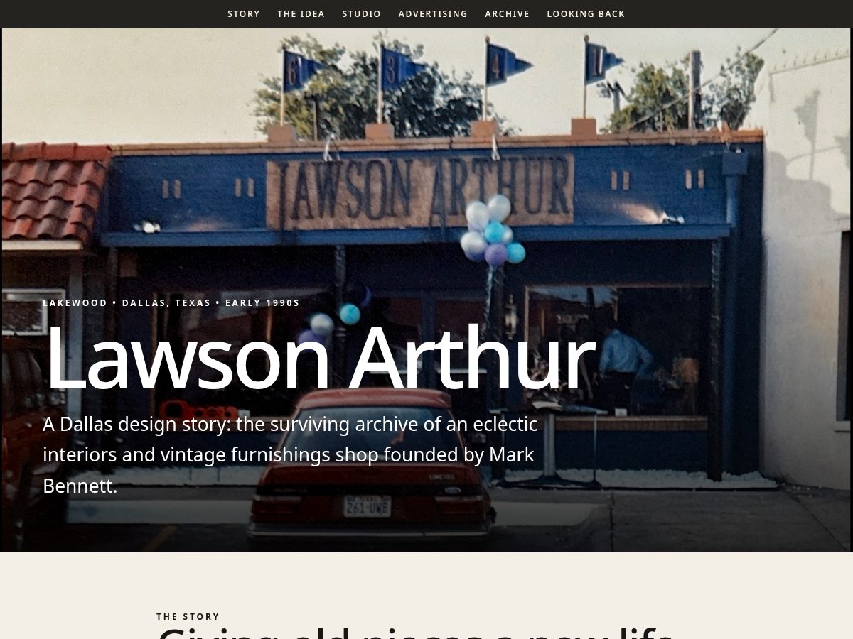 Landing-page snapshot of lawsonarthur.com