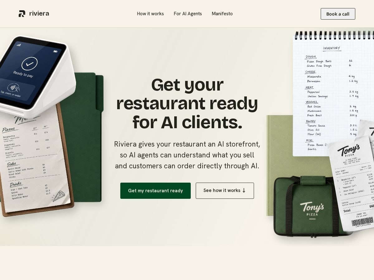Landing-page snapshot of mcp-riviera.com