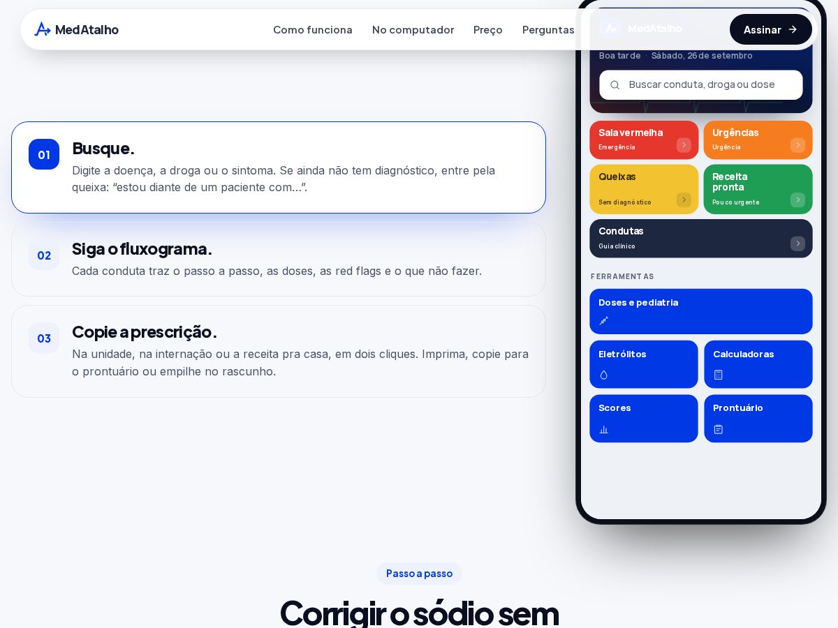 Landing-page snapshot of medatalho.com