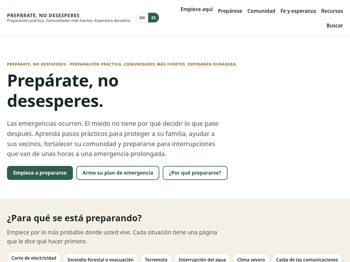 Landing-page snapshot of nodesesperes.com