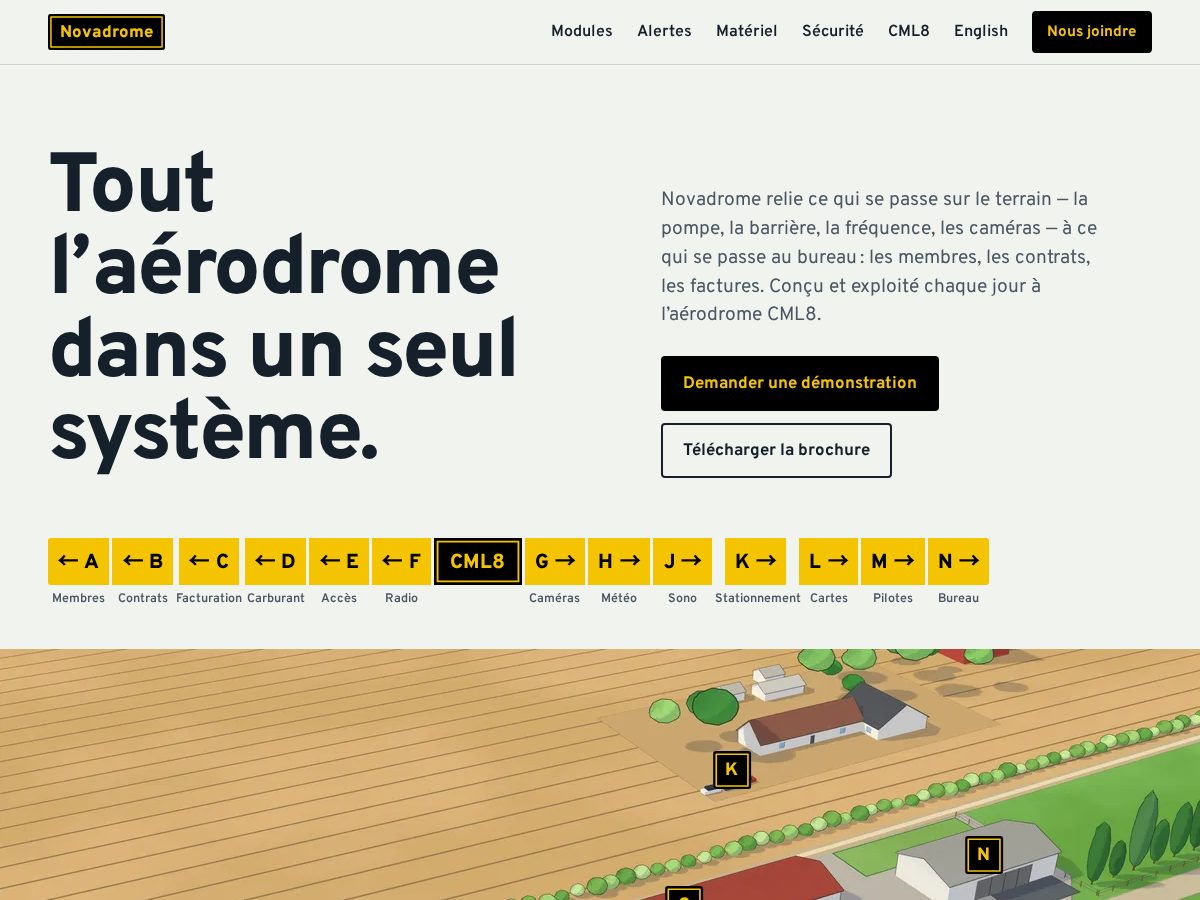 Landing-page snapshot of novadrome.com