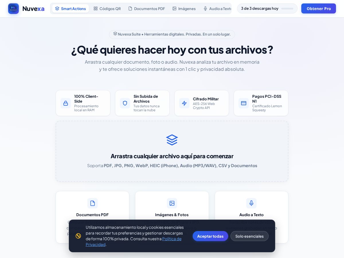 Landing-page snapshot of nuvexatools.site