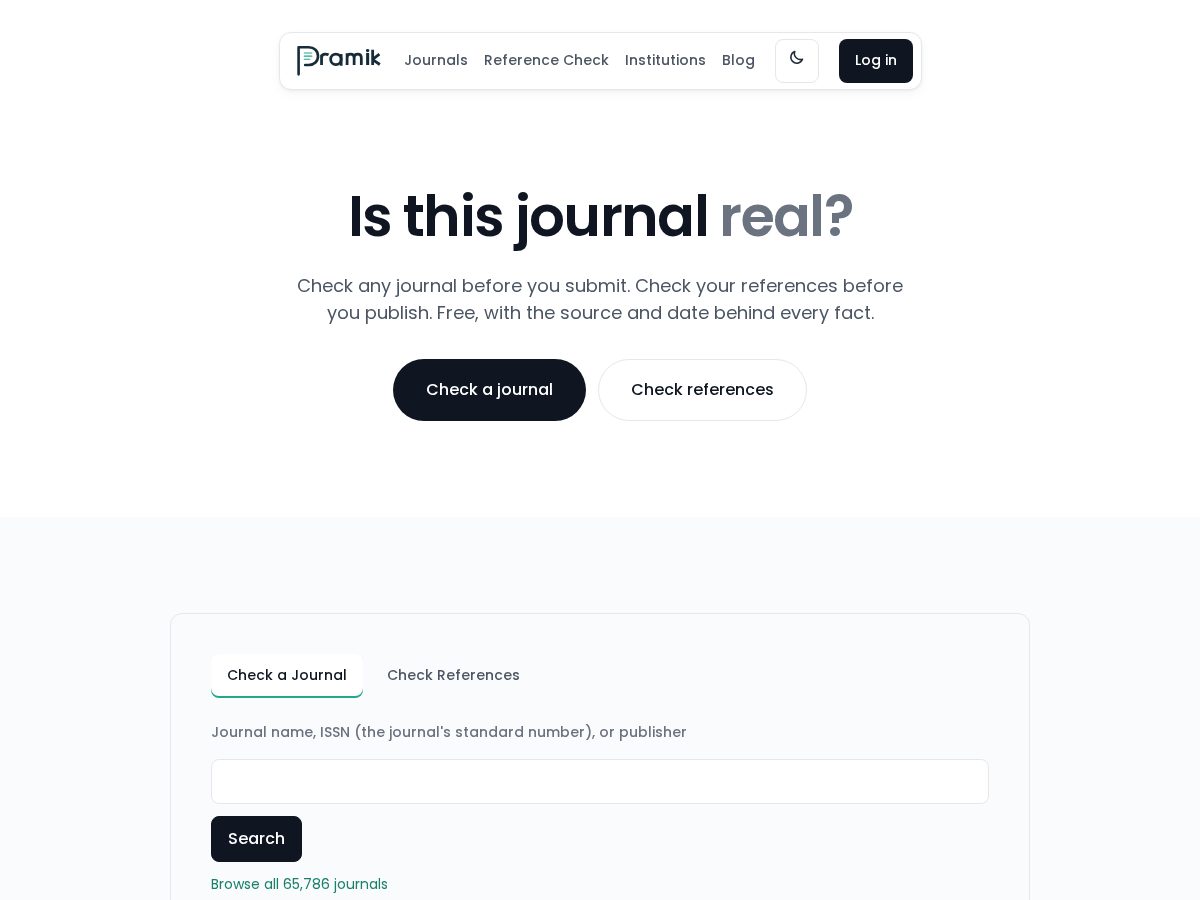 Landing-page snapshot of pramik.org