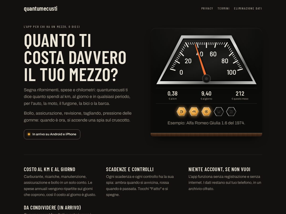 Landing-page snapshot of quantumecusti.com