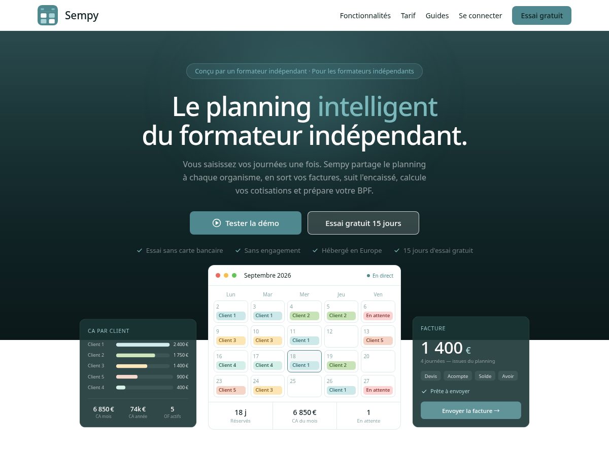 Landing-page snapshot of sempy.app
