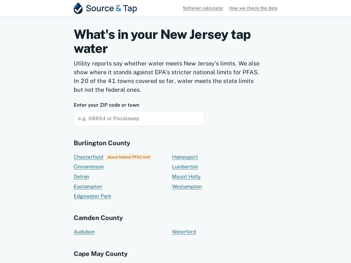 Landing-page snapshot of sourceandtap.com