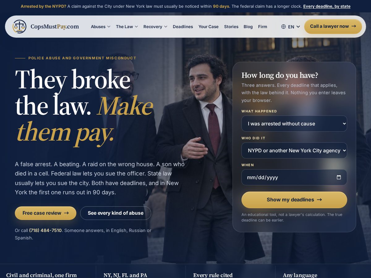Landing-page snapshot of suenewyorkcity.com