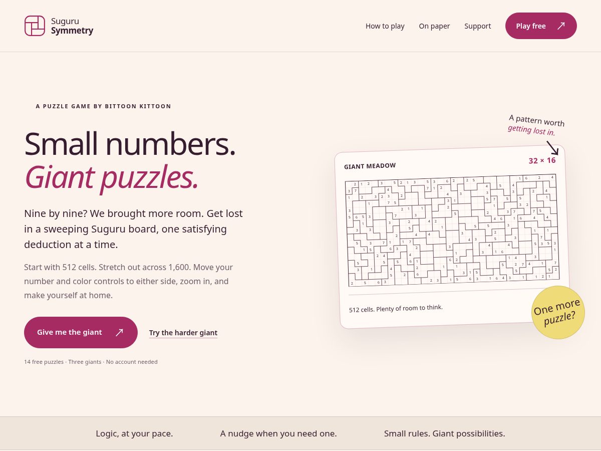 Landing-page snapshot of sugurusymmetry.com