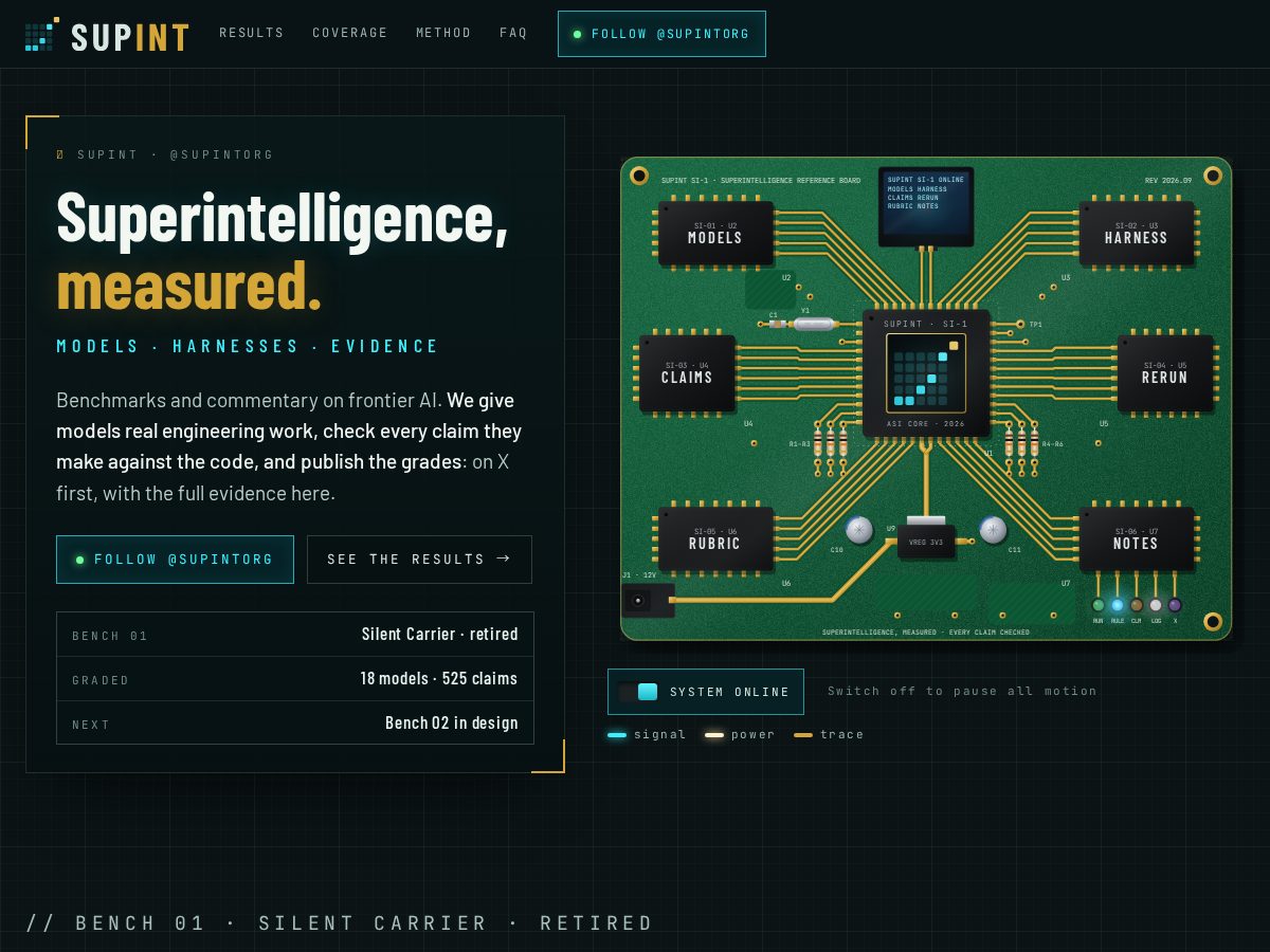 Landing-page snapshot of supint.org