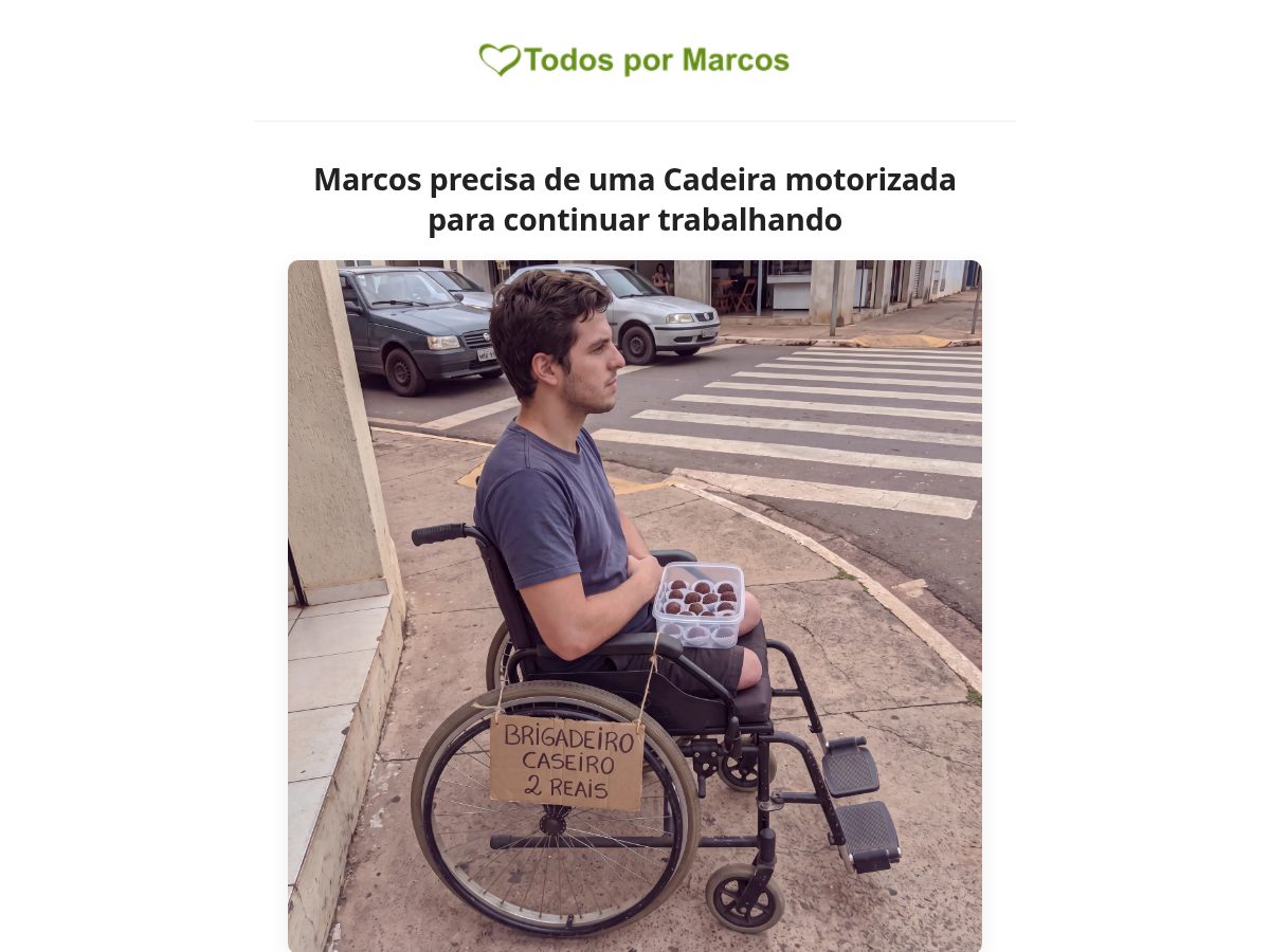 Landing-page snapshot of todospormarcos.com
