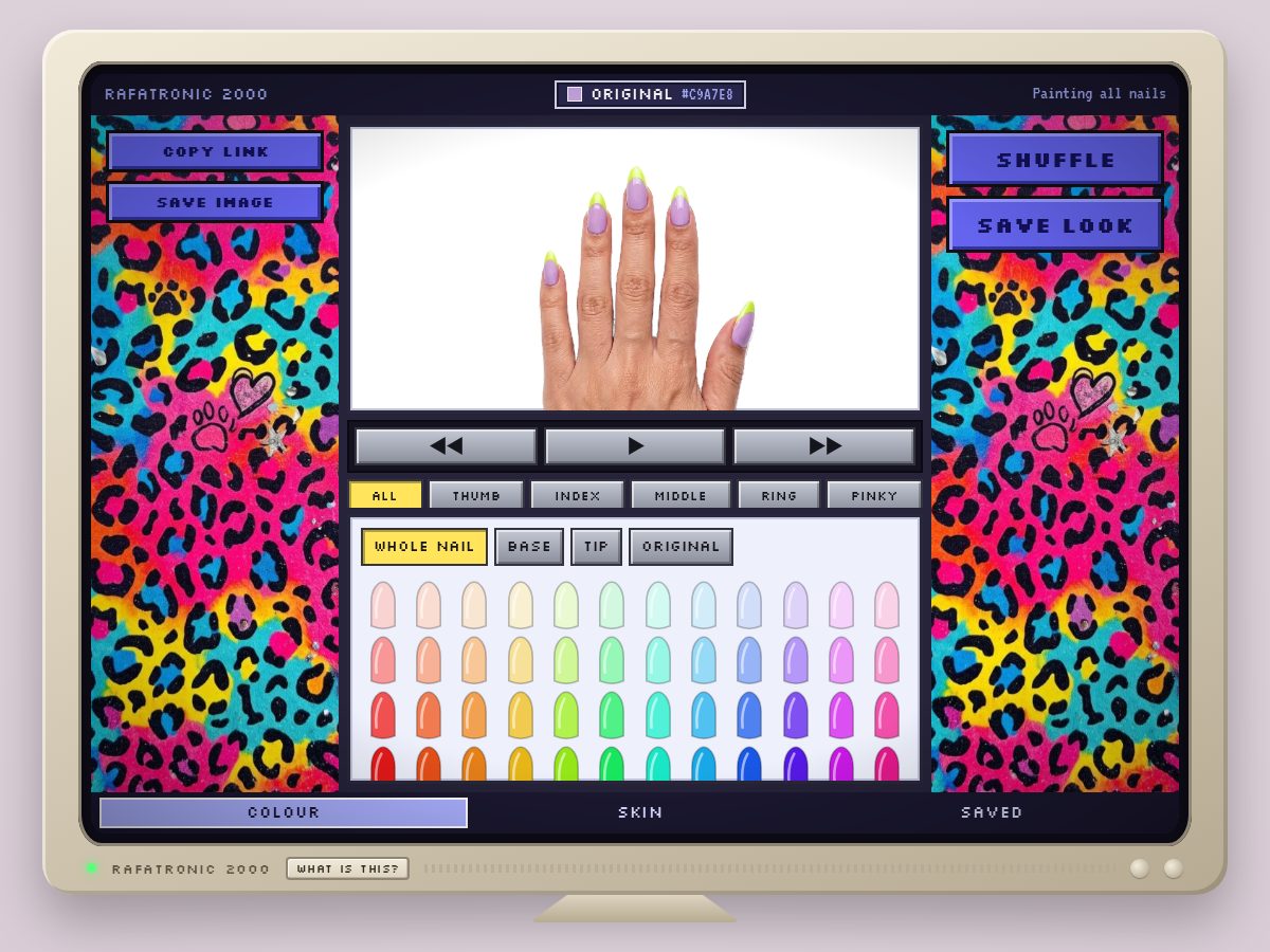 Landing-page snapshot of tryonnails.com