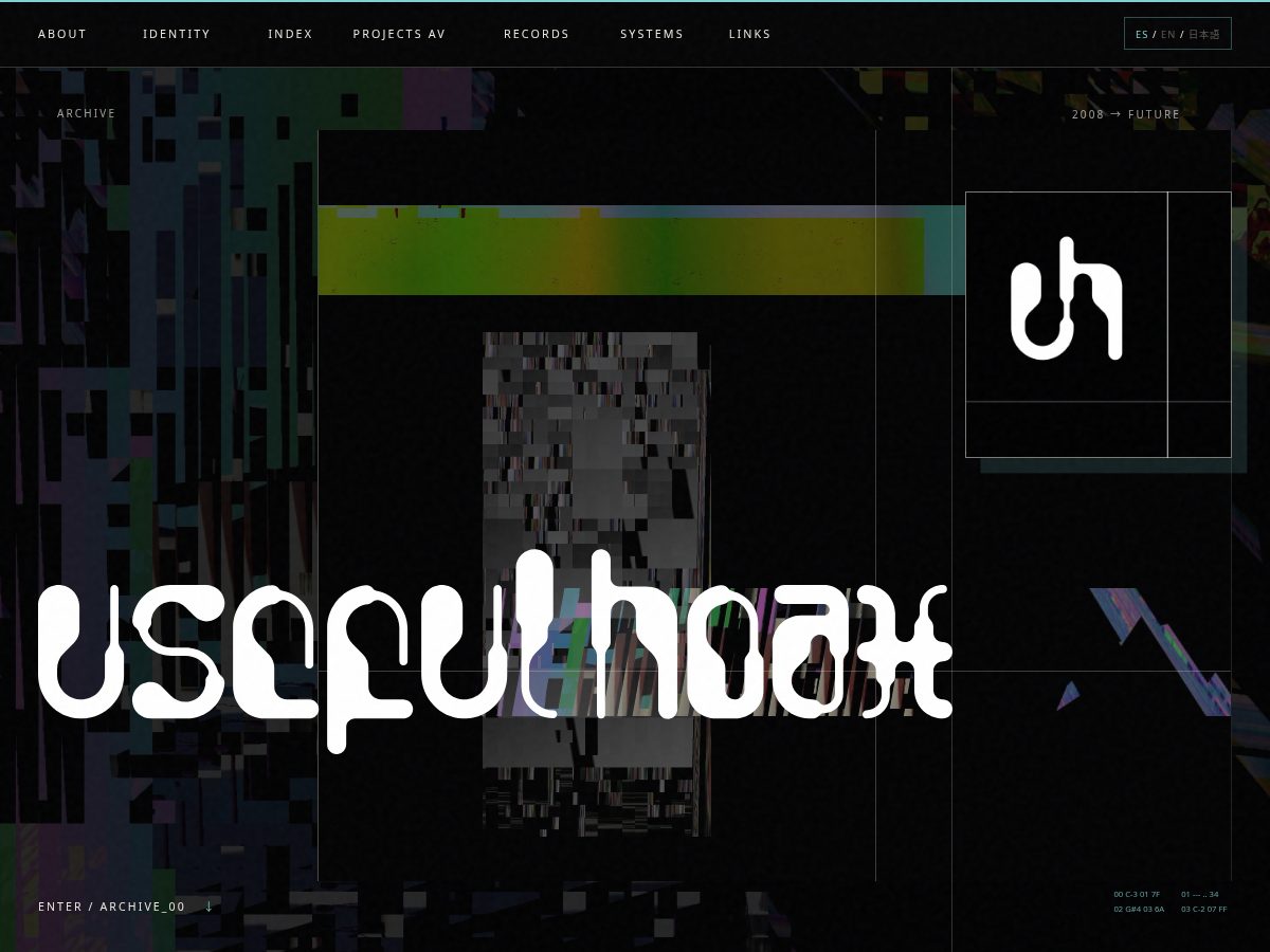 Landing-page snapshot of usefulhoax.com