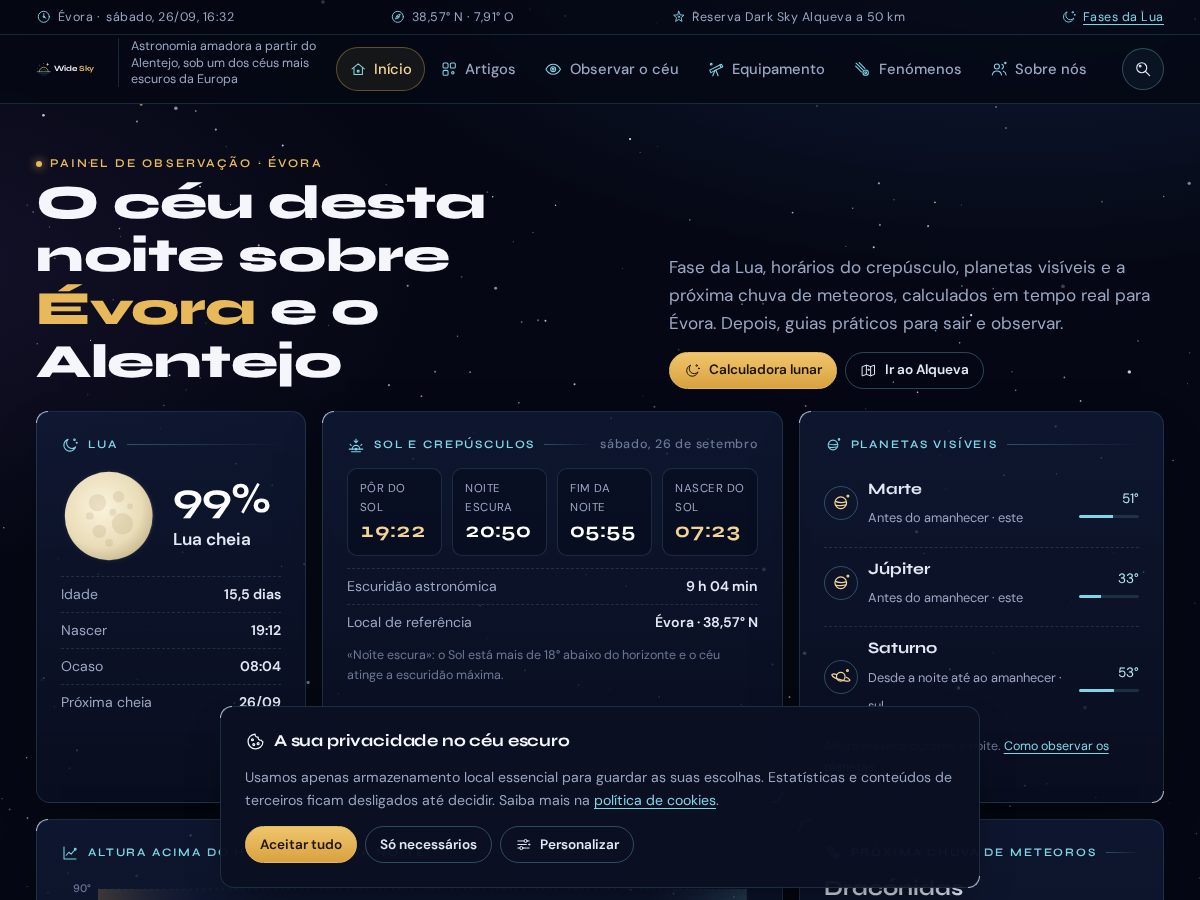 Landing-page snapshot of widesky.space