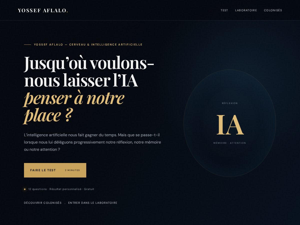 Landing-page snapshot of yossefaflalo.com