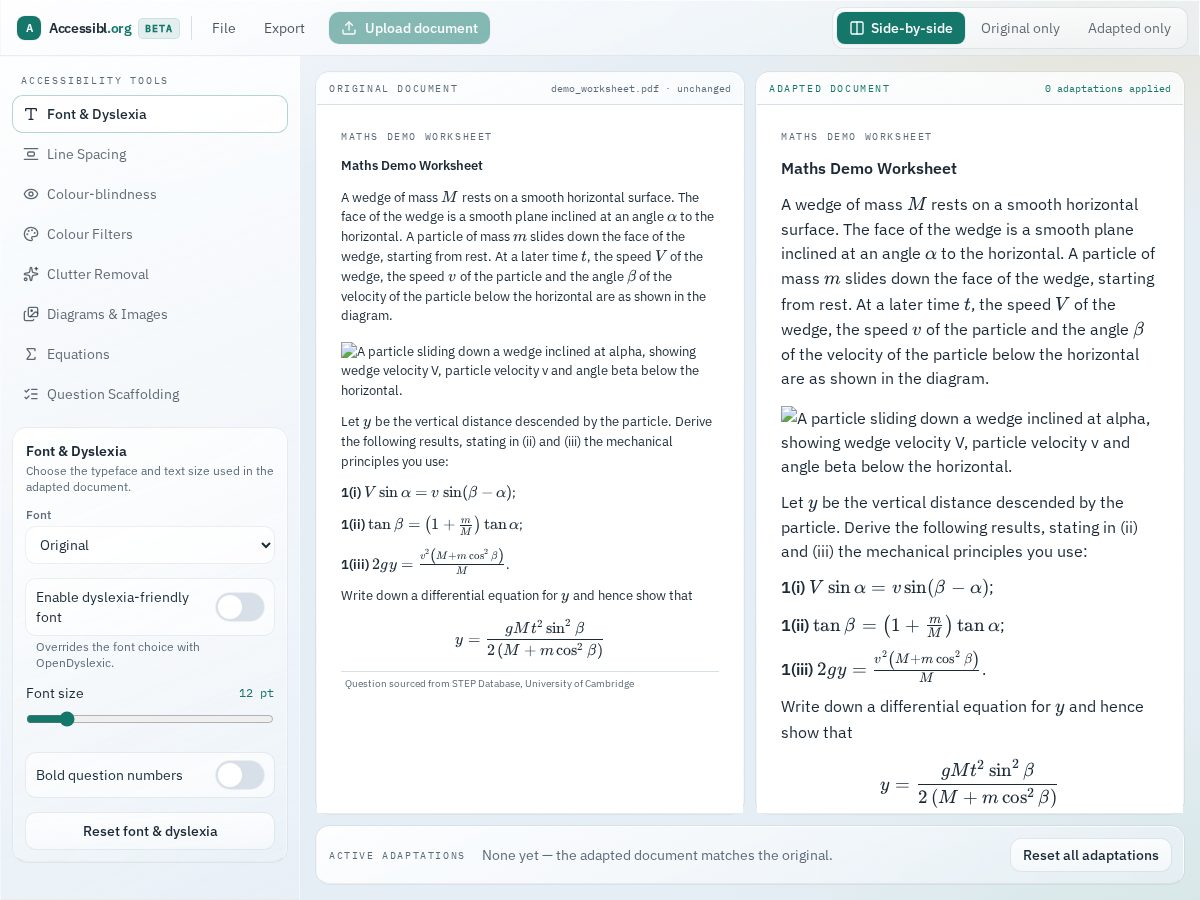 Landing-page snapshot of accessibl.org