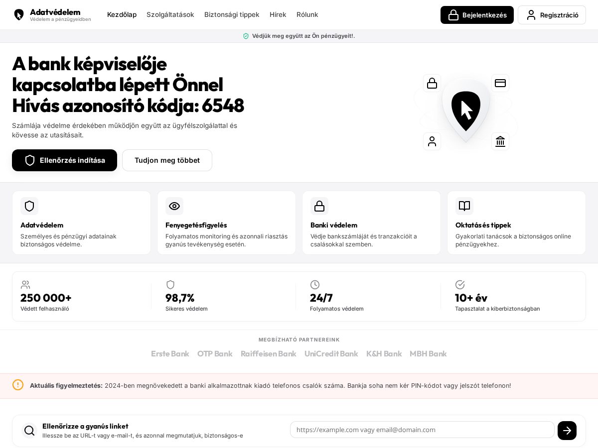 Landing-page snapshot of adattvdl.com