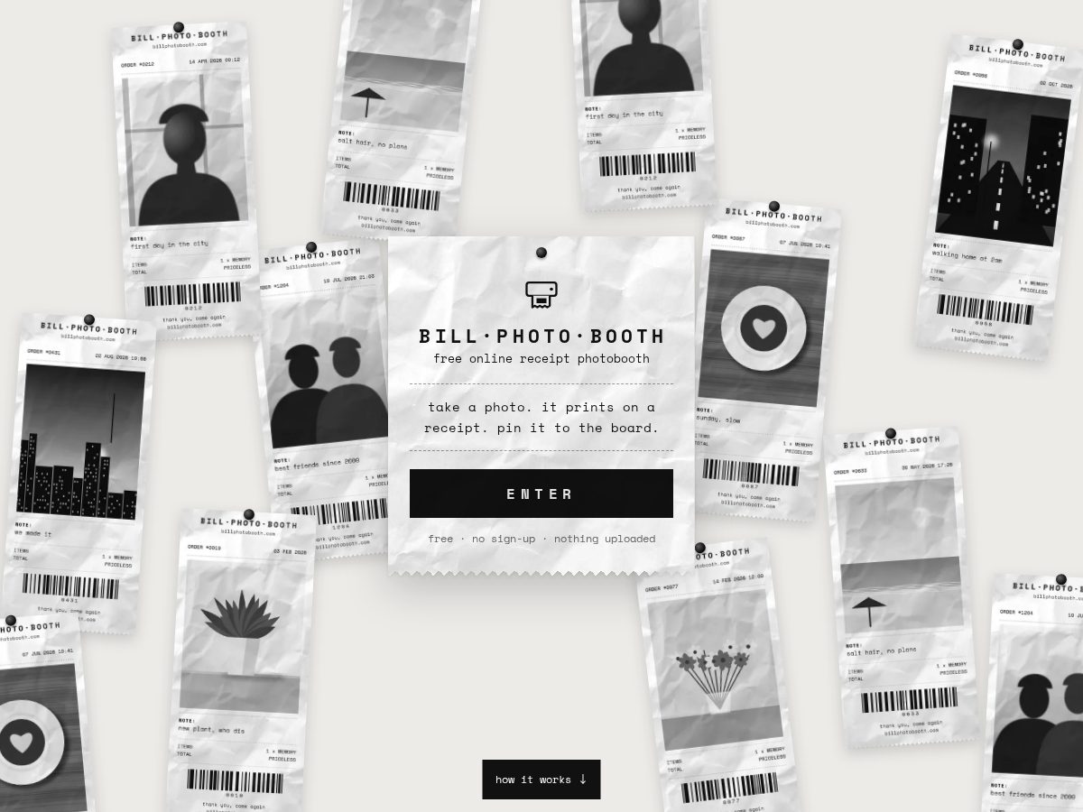 Landing-page snapshot of billphotobooth.com