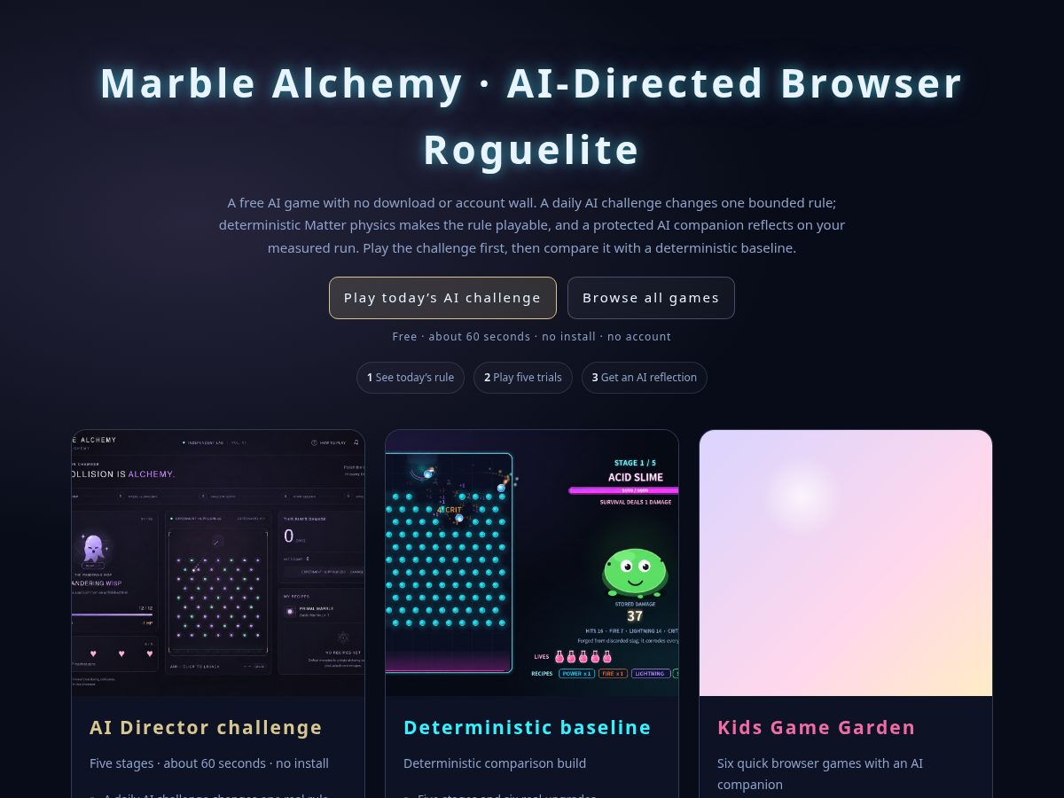 Landing-page snapshot of chaoschemy.com