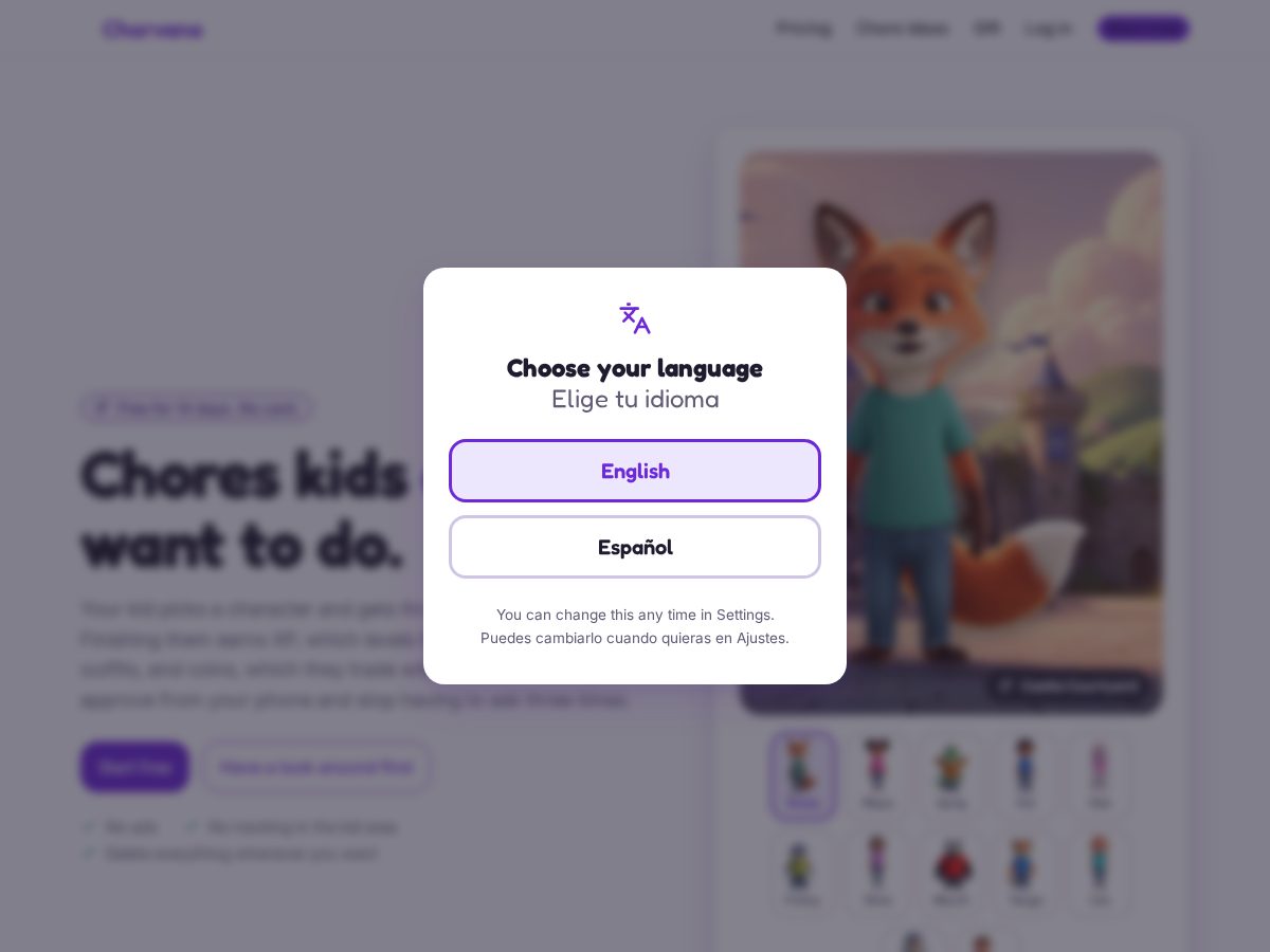 Landing-page snapshot of chorvana.app