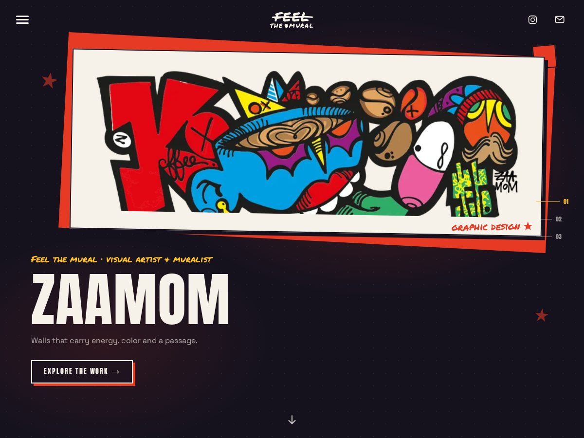 Landing-page snapshot of feelthemural.com