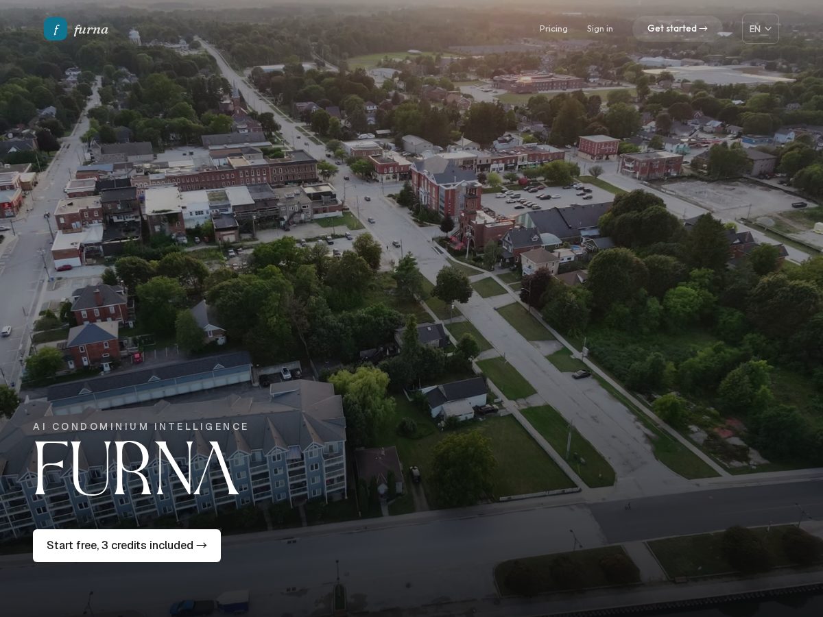Landing-page snapshot of furna.app