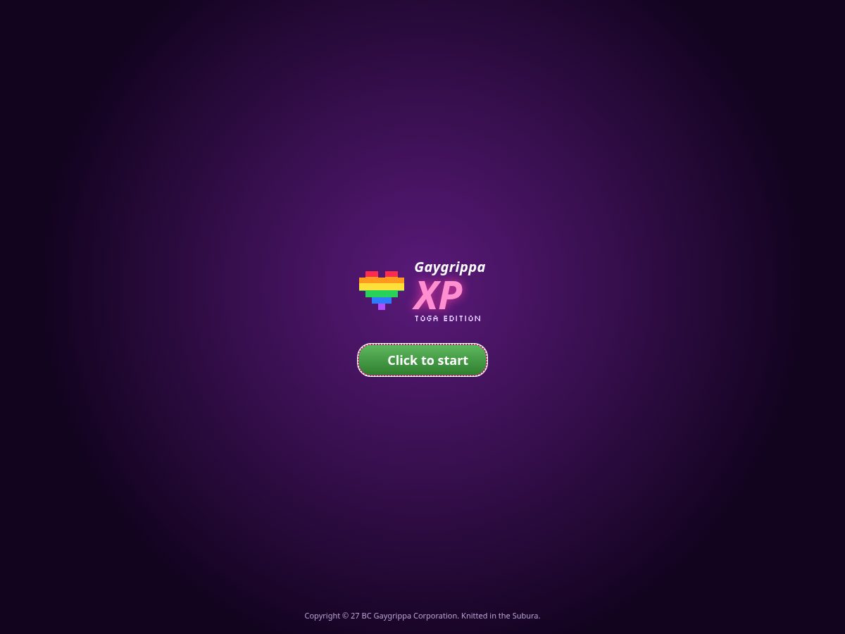 Landing-page snapshot of gaygrippa.org